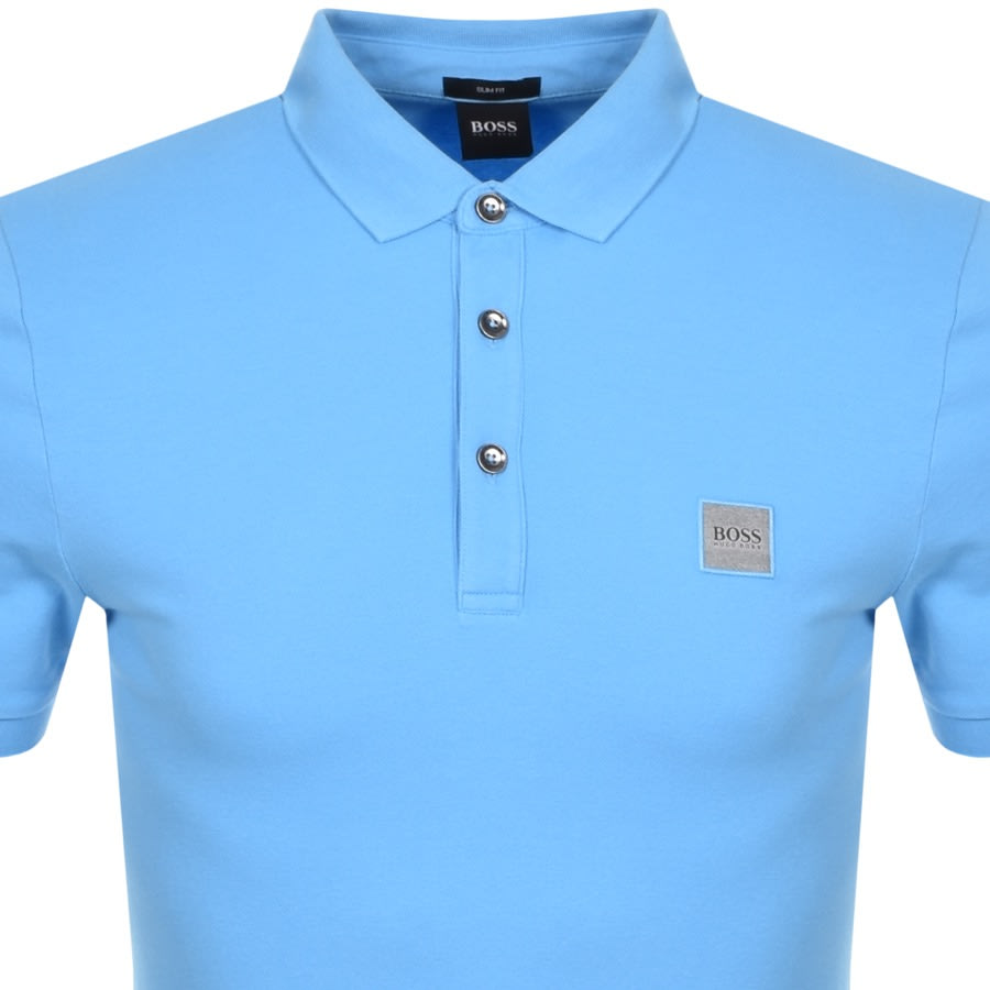 Alternative Image for ProductBOSS Passenger Short Sleeved Polo T Shirt Blue2